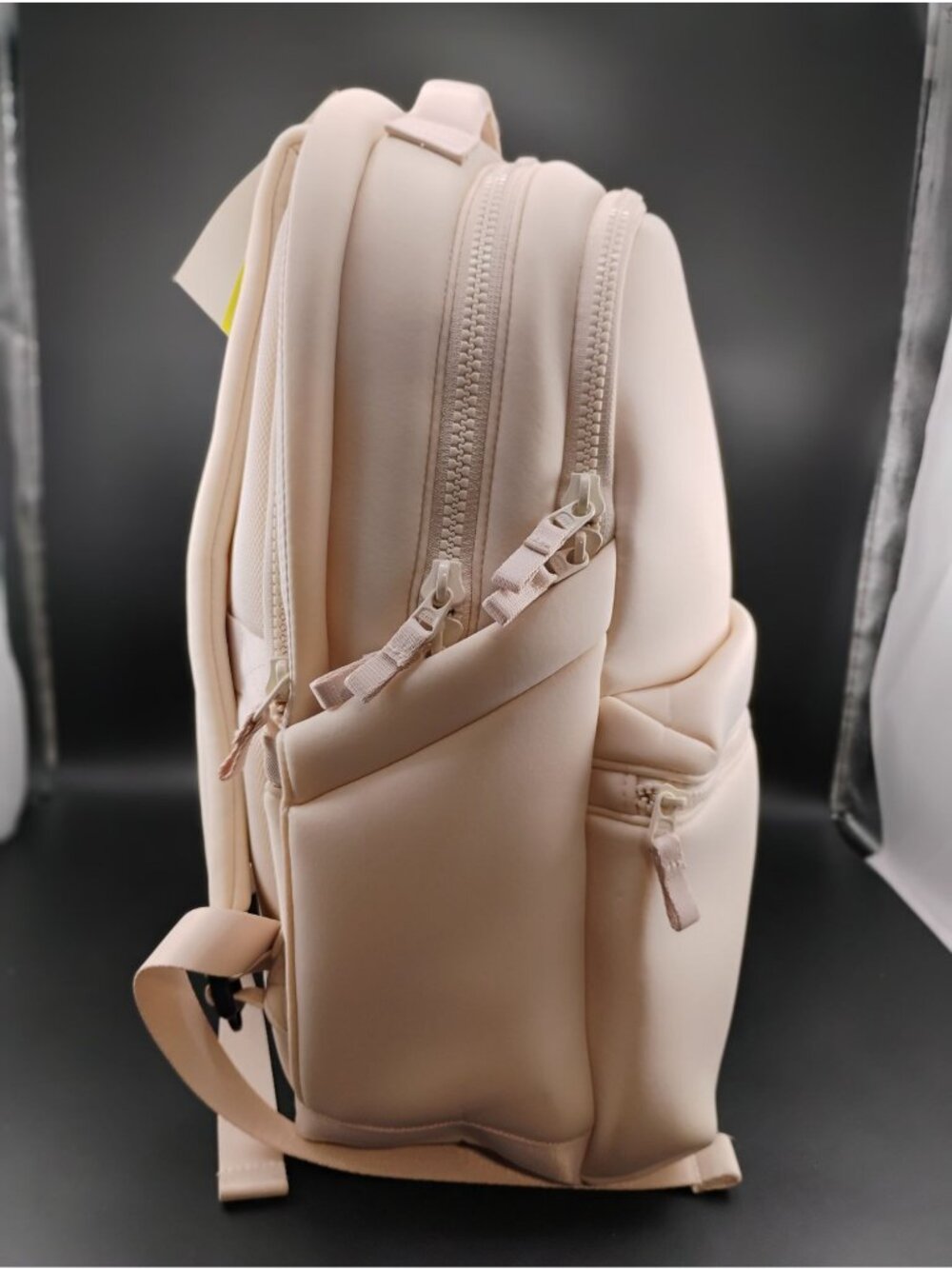 Soft Beige All In Motion Backpack W/ Multiple Compartments & Tags - Picture 8 of 10